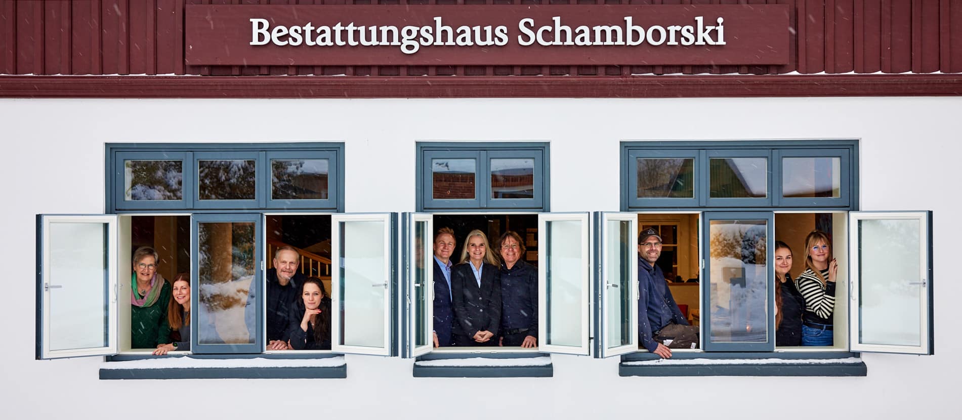 Das Team vom Bestattungshaus Schamborski im Trauerbüro Stubbendorf